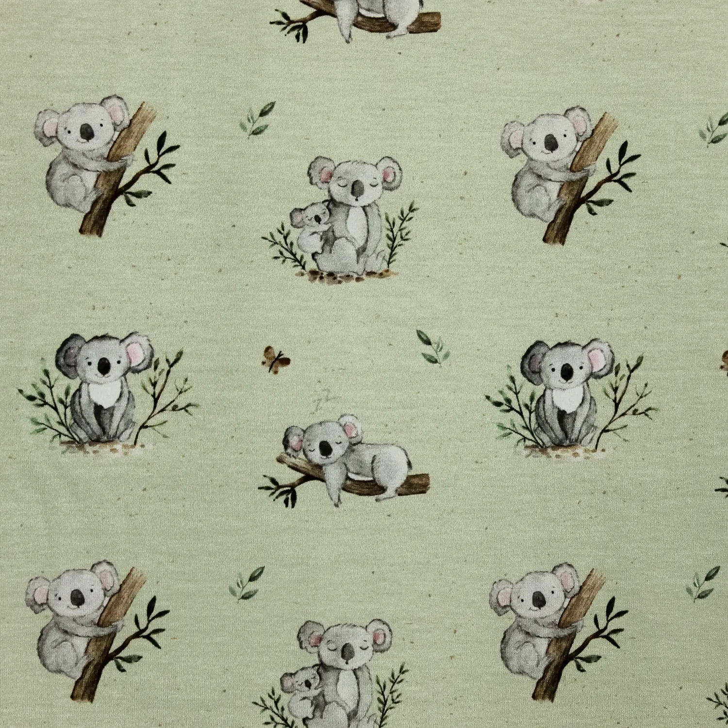 Tricot groen met koala's